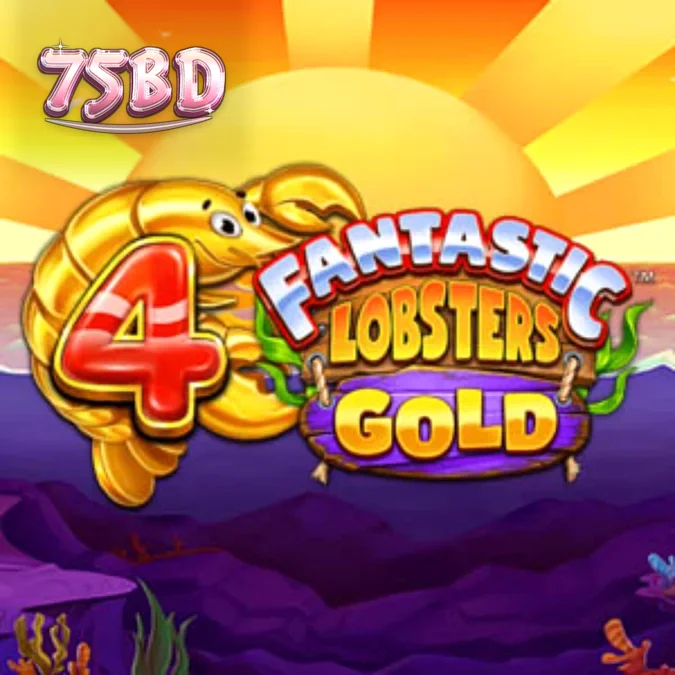 4 Fantastic Lobsters Gold স্লট গেমের রঙিন এবং প্রাণবন্ত ইন্টারফেস